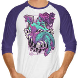 Half Dead - 3/4 Sleeve Raglan T-Shirt