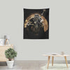 Half Wolf Orb - Wall Tapestry