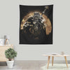 Half Wolf Orb - Wall Tapestry
