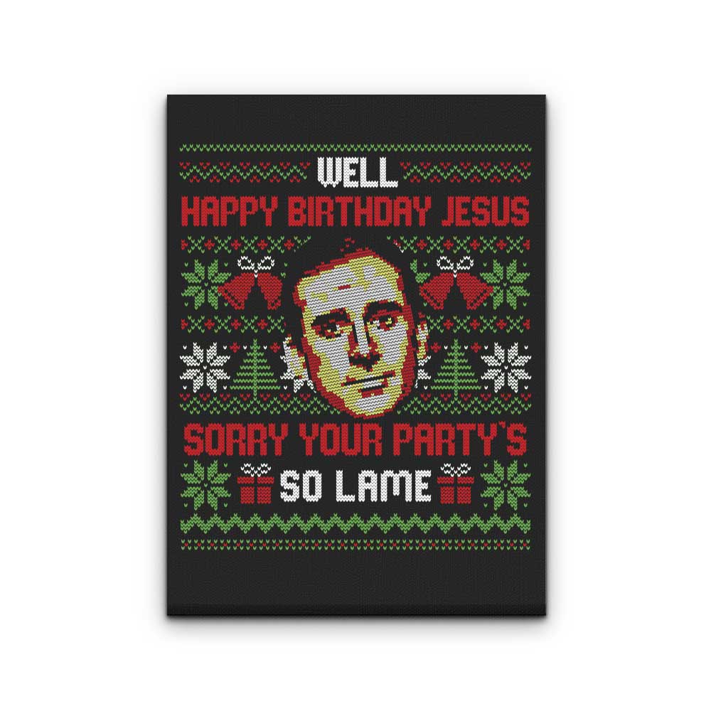Happy Birthday Jesus - Canvas Print