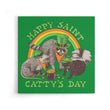 Happy Saint Catty's Day - Canvas Print