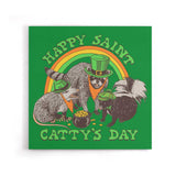 Happy Saint Catty's Day - Canvas Print