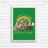Happy Saint Catty's Day - Posters & Prints