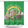 Happy Saint Catty's Day - Shower Curtain