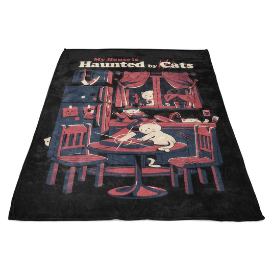 Haunted by Cats - Fleece Blanket