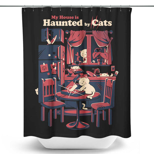 Haunted by Cats - Shower Curtain