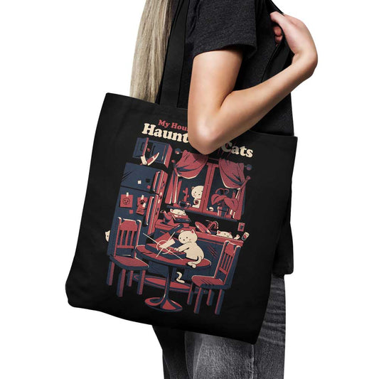 Haunted by Cats - Tote Bag