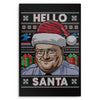 Hello Santa Sweater - Metal Print