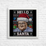 Hello Santa Sweater - Posters & Prints