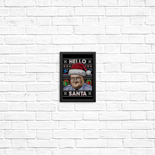 Hello Santa Sweater - Posters & Prints