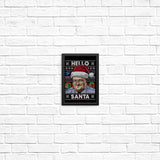 Hello Santa Sweater - Posters & Prints
