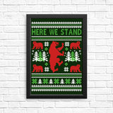 Here We Knit - Posters & Prints