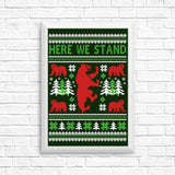 Here We Knit - Posters & Prints