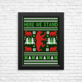 Here We Knit - Posters & Prints