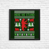 Here We Knit - Posters & Prints