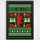 Here We Knit - Posters & Prints