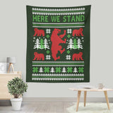 Here We Knit - Wall Tapestry