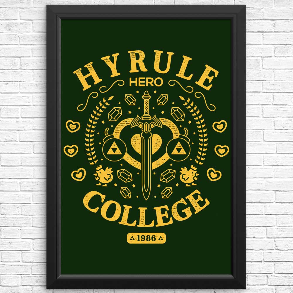 Hero College - Posters & Prints – Once Upon a Tee