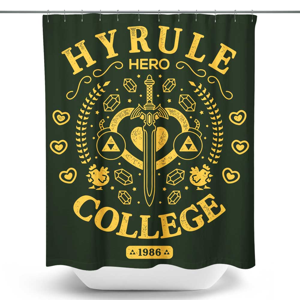 Hero College Shower Curtain Once Upon a Tee