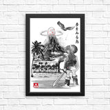 Hero's Awakening Sumi-e - Posters & Prints