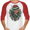 Holidays at Elm Street - 3/4 Sleeve Raglan T-Shirt