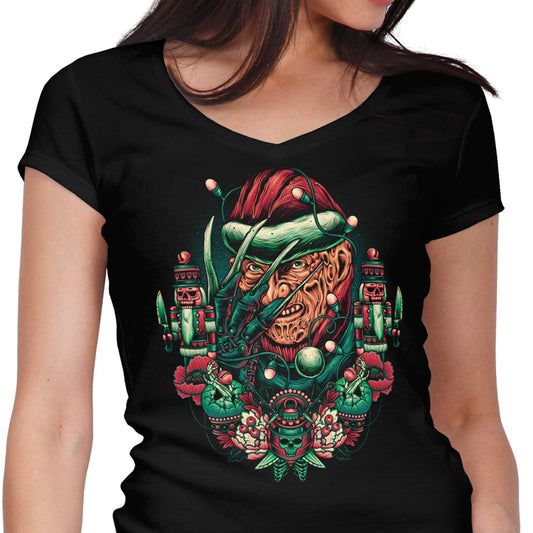 Holidays at Elm Street - Women's V-Neck
