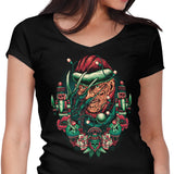 Holidays at Elm Street - Women's V-Neck