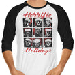 Horrific Holidays - 3/4 Sleeve Raglan T-Shirt