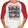 Horrific Holidays - 3/4 Sleeve Raglan T-Shirt