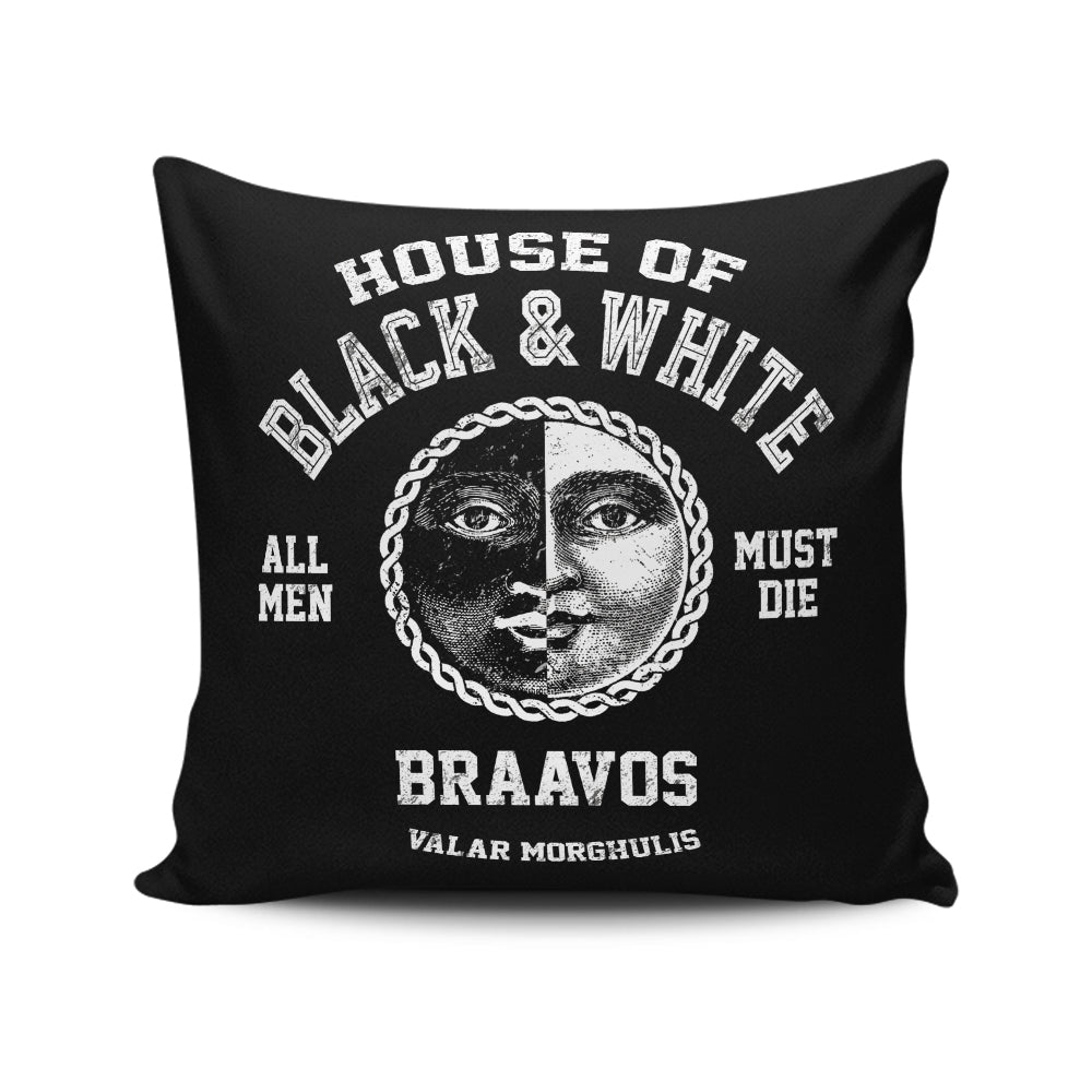 House of Black and White - Throw Pillow