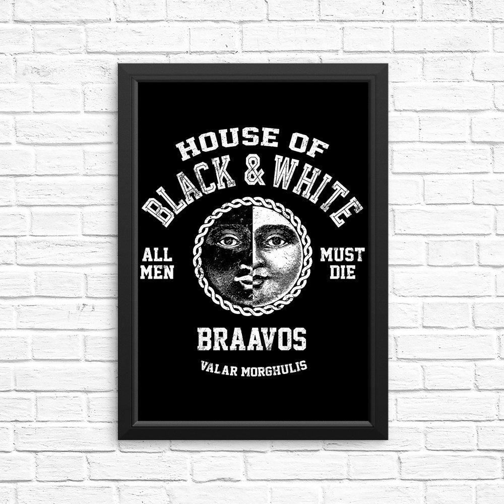 House of Black and White - Posters & Prints