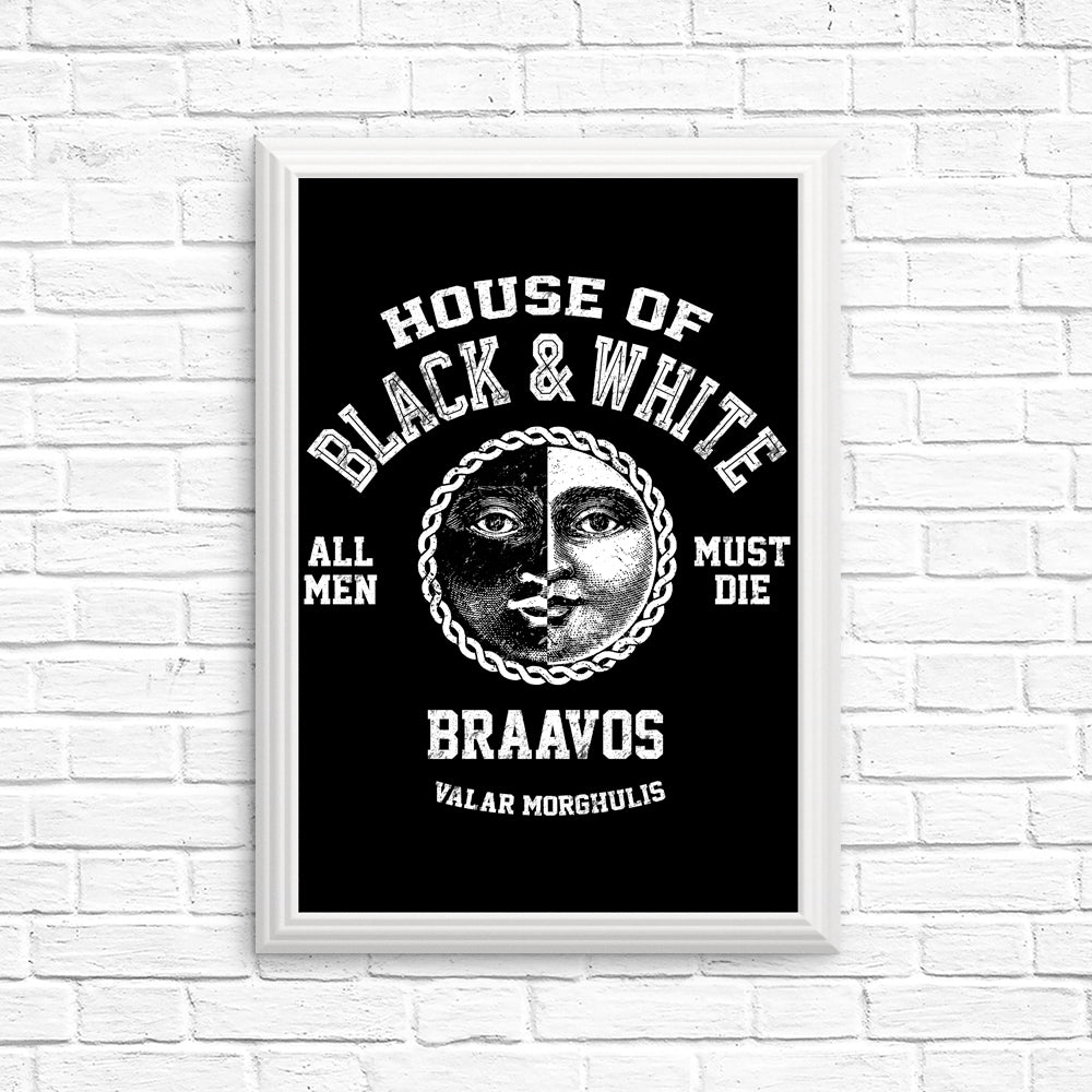 House of Black and White - Posters & Prints