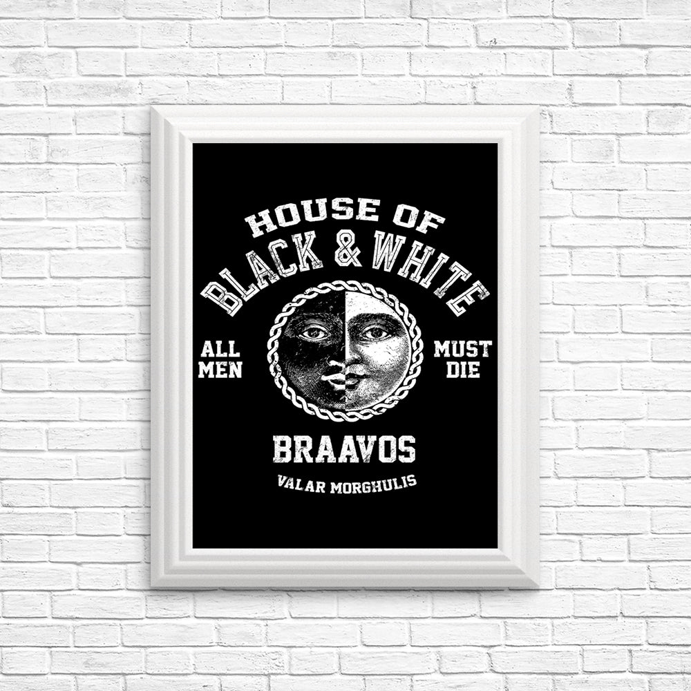 House of Black and White - Posters & Prints