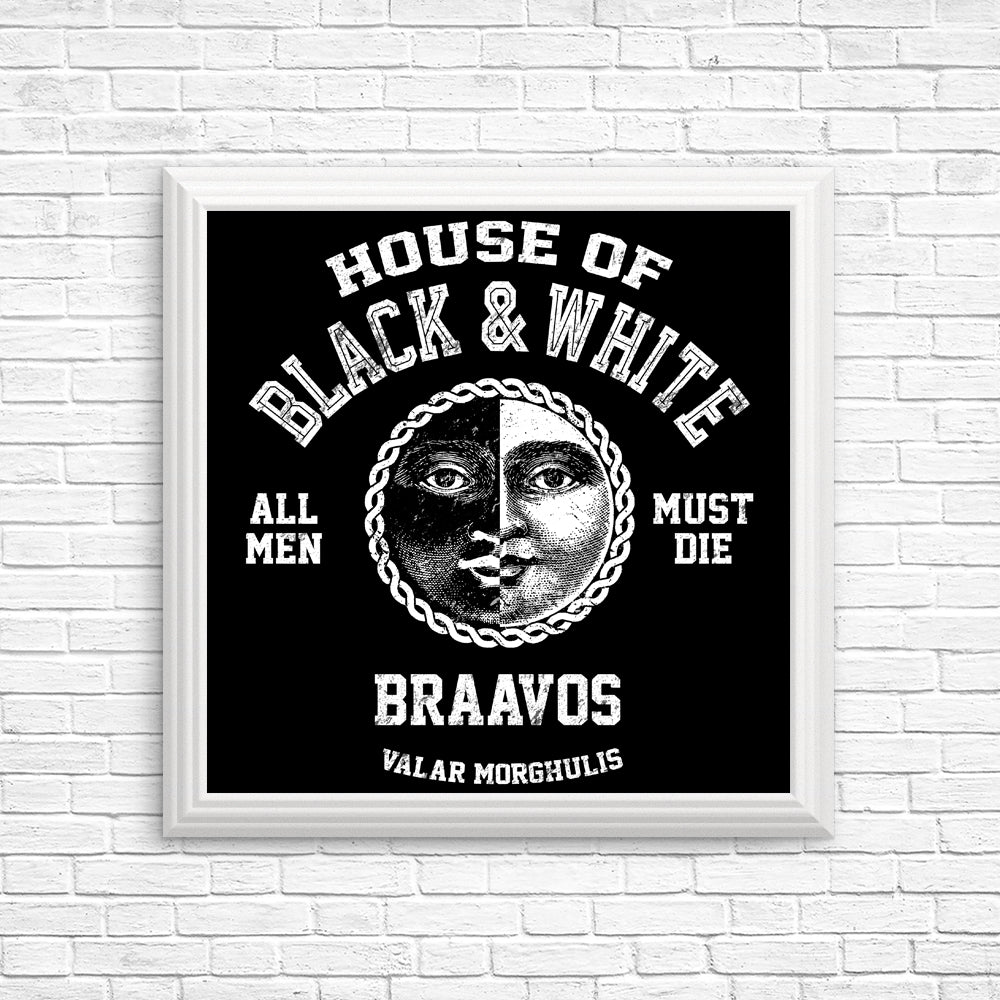 House of Black and White - Posters & Prints