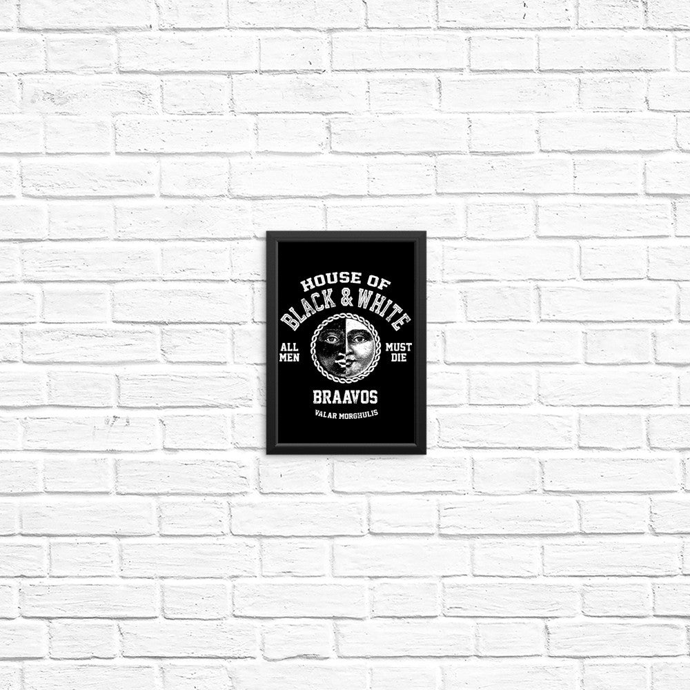House of Black and White - Posters & Prints