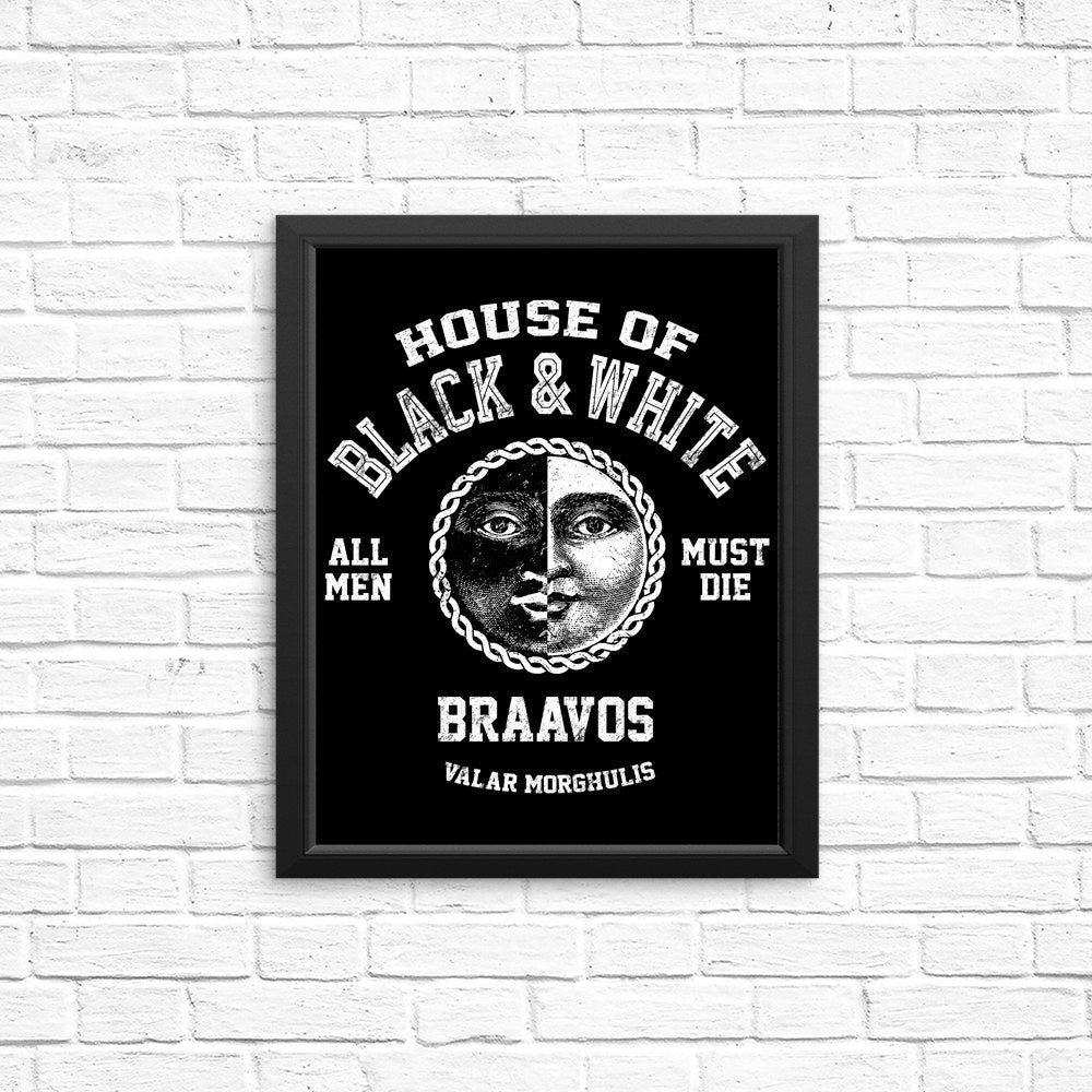 House of Black and White - Posters & Prints