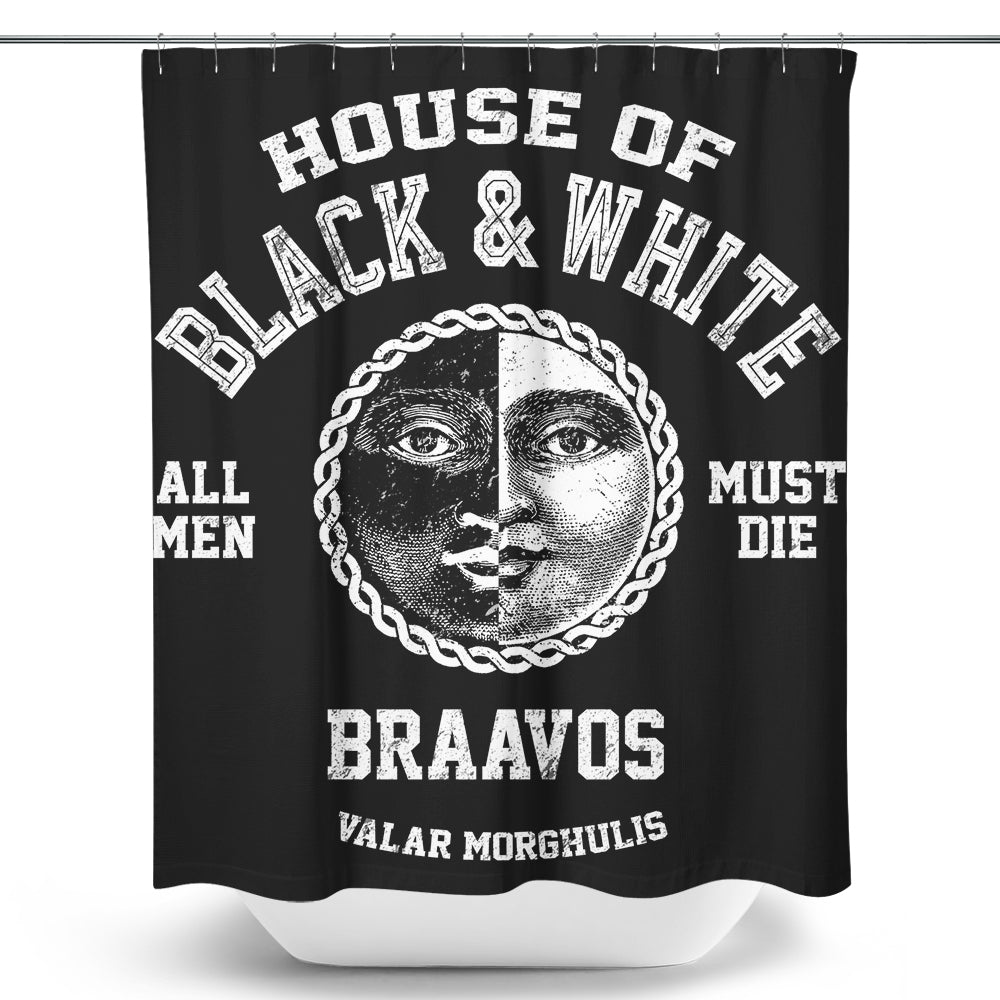 House of Black and White - Shower Curtain