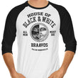 House of Black and White (Alt) - 3/4 Sleeve Raglan T-Shirt