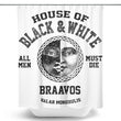 House of Black and White (Alt) - Shower Curtain