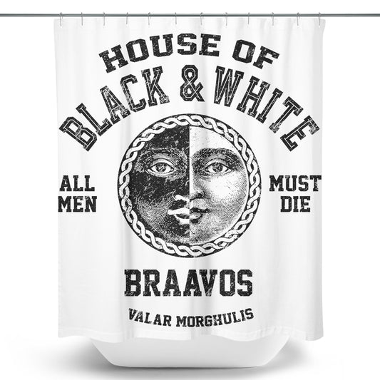 House of Black and White (Alt) - Shower Curtain