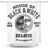 House of Black and White (Alt) - Shower Curtain