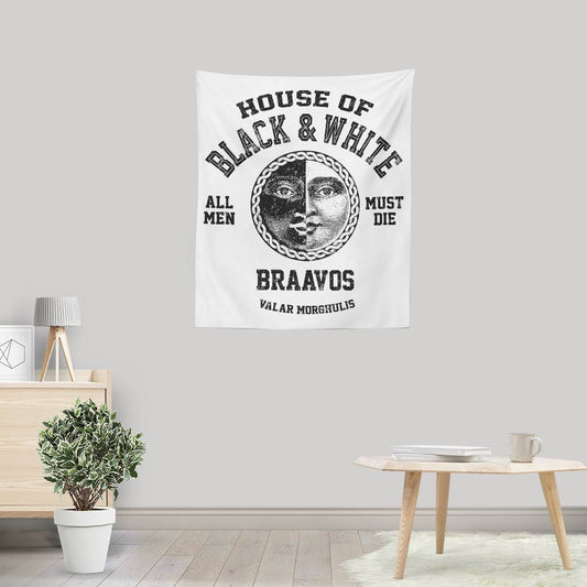 House of Black and White (Alt) - Wall Tapestry