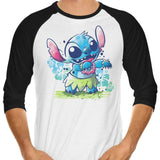 Hula Dance Experiment - 3/4 Sleeve Raglan T-Shirt