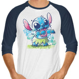 Hula Dance Experiment - 3/4 Sleeve Raglan T-Shirt