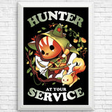 Hunter at Your Service - Posters & Prints