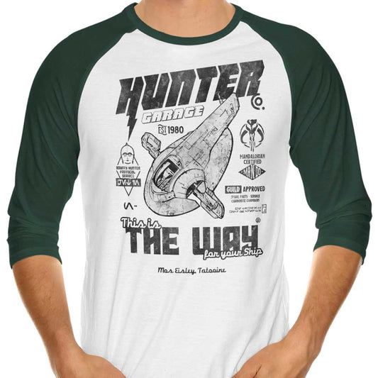 Hunter Garage - 3/4 Sleeve Raglan T-Shirt