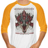 Hunting Club: Rathalos (Alt) - 3/4 Sleeve Raglan T-Shirt