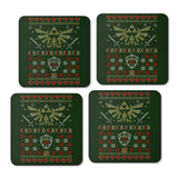 Hylian Christmas Sweater - Coasters