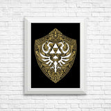 Hylian Victoriana (Gold) - Posters & Prints