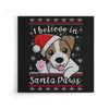 I Believe in Santa Paws - Canvas Print